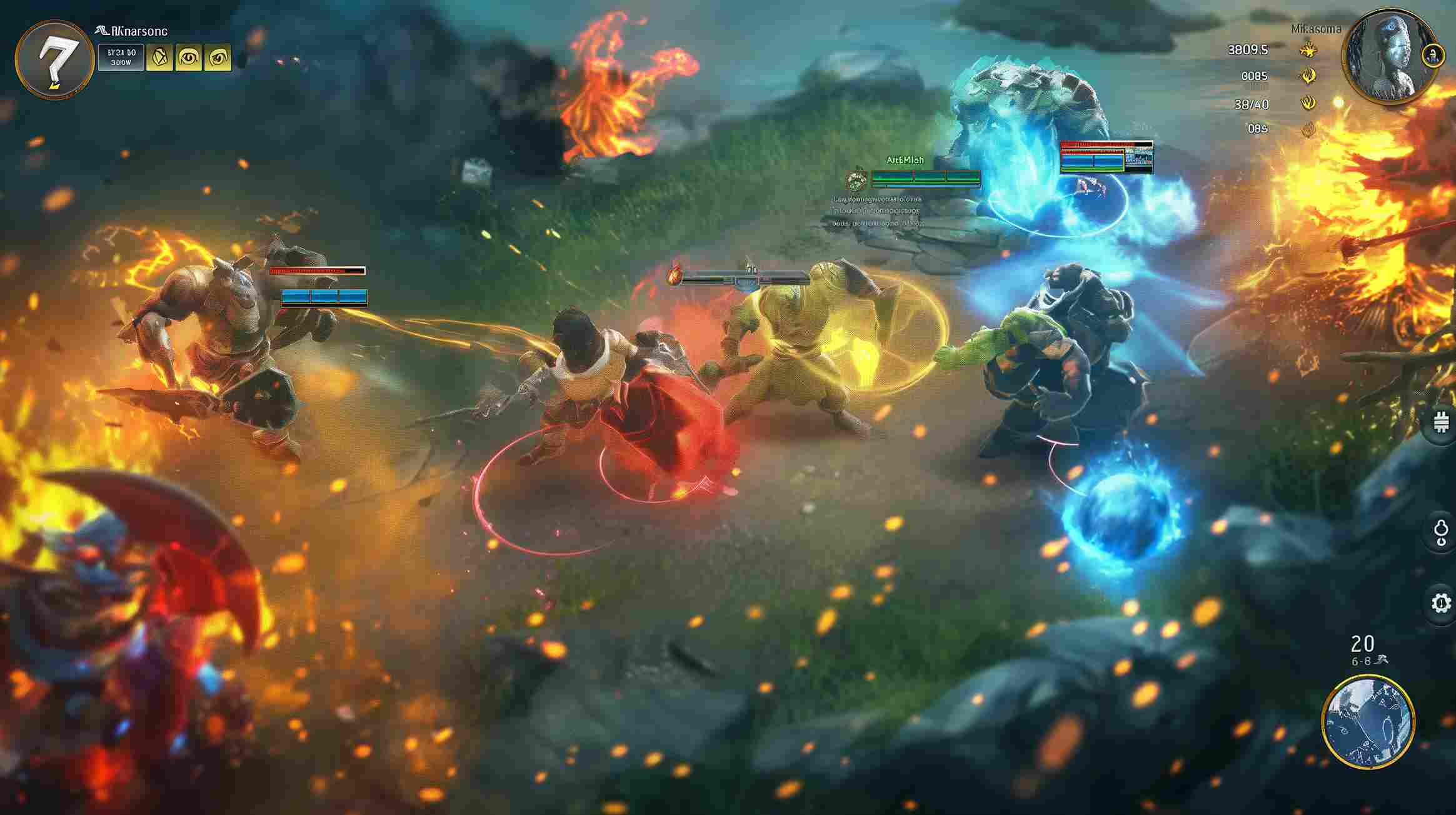 bornx3_3D_render_of_MOBA_game_environment_UI_with_heroes_fighti_4de07525-7b13-49a5-b01c-9e511bfbd4ba_11zon