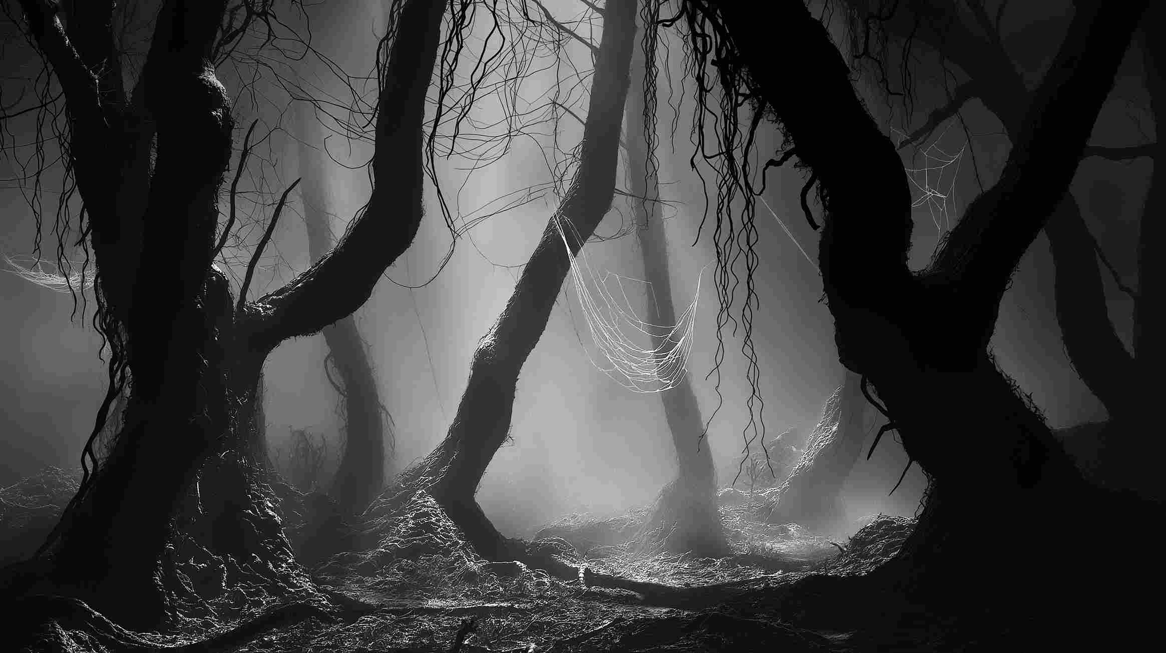bornx3_A_dark_forest_with_some_vines_and_spider_webs_on_strange_e291cd14-d714-4b55-b412-5159b85f7dc5_11zon
